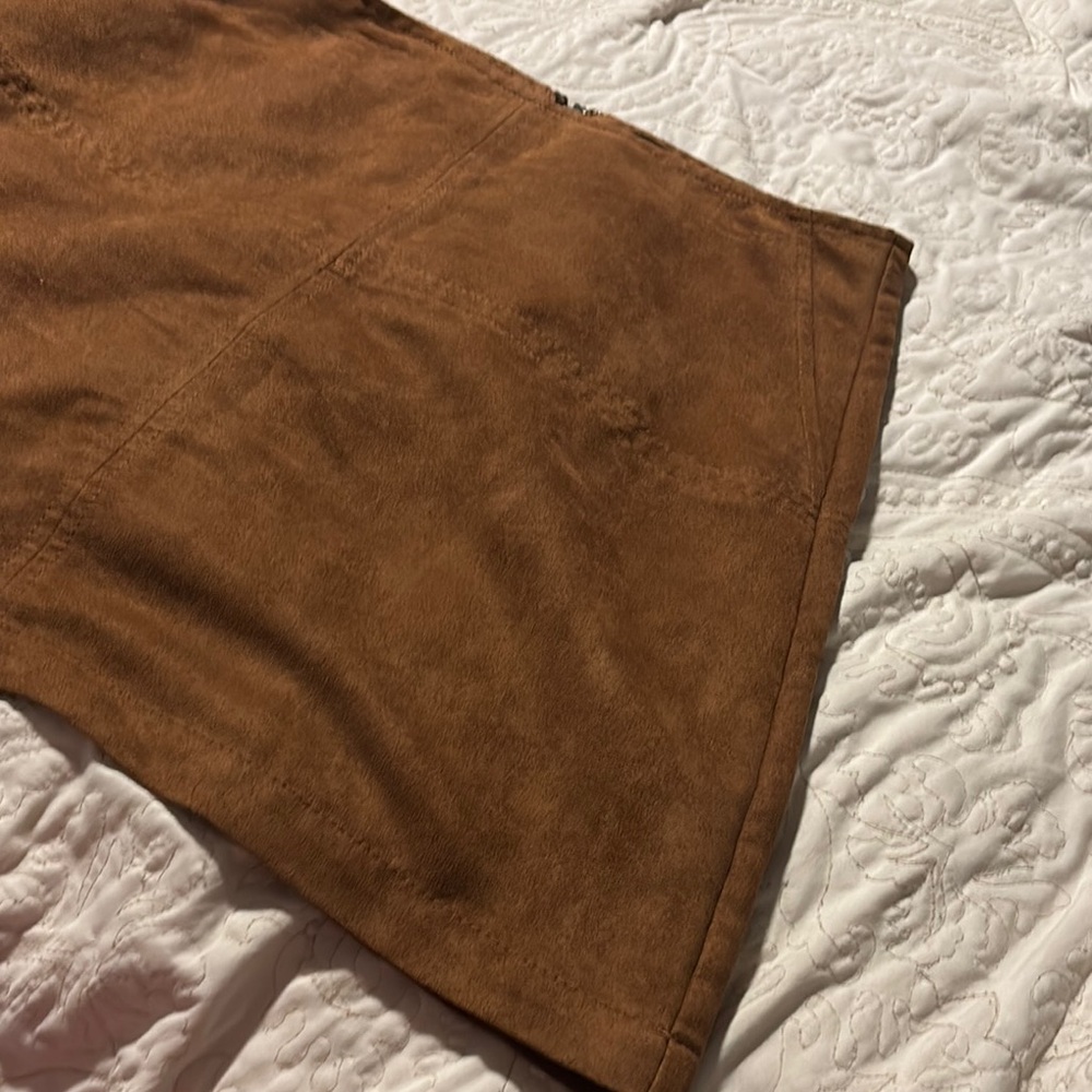 Brown Suede Skirt